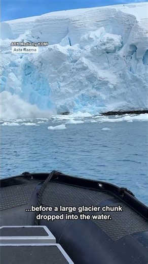 The ice looked like it was alive 🧊