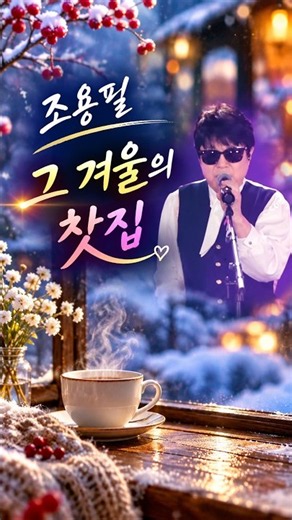 ☕ 조용필 - 그 겨울의 찻집 🍂 추억이 머무는 따뜻한 시간 #Shorts