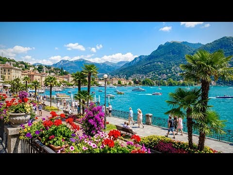 Summer Vibes In Lugano, Switzerland🇨🇭Lake LUGANO Walking Tour 
