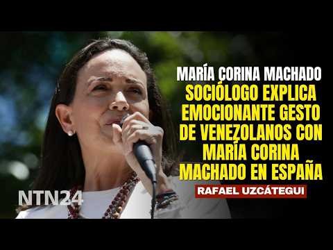 Sociólogo explica lo que hay detrás de gesto de venezolanos con María Corina Machado en España