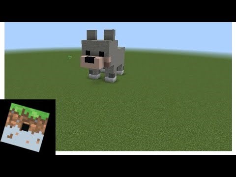 How to build a baby wolf in Minecraft!