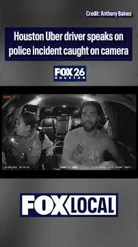 Houston police jump in Uber driver's vehicle to pursue suspect