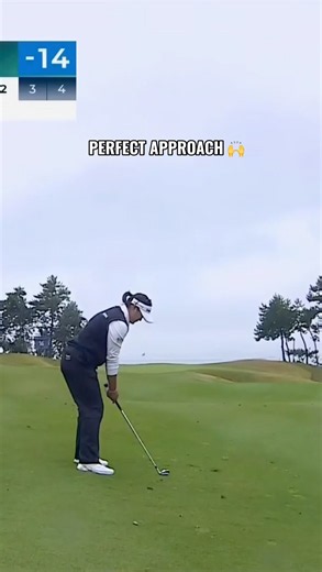 Haeran with a perfect approach birdie combo 🥊