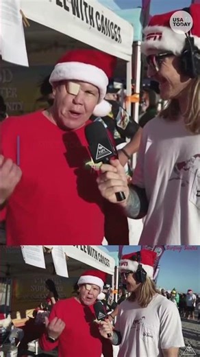 Surfing Santas hit Cocoa Beach waves for charity