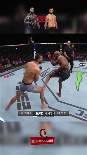 Jon Jones vs Dominick Reyes . This was 💯 win for Dominick Reyes #ufc #mma #jonjones #ufcshorts
