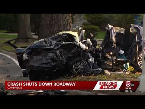 Drivers serious injured in two-vehicle crash in Cambridge, Massachusetts