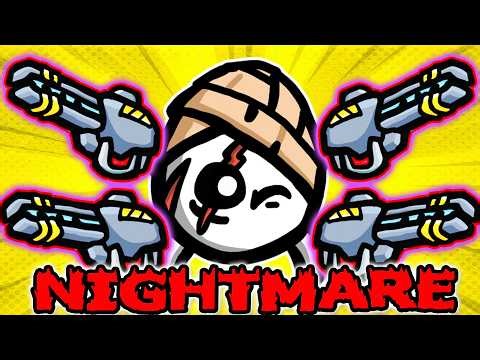 I Destroyed Nightmare Mode with WOUNDED into Endless | Brotato No Pain No Gain