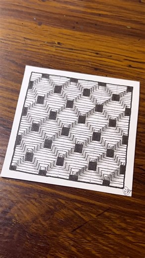 Zentangle Pattern -Land Girlz By Karry Heun #zentangle #doodle #Zendoodle #art #zenart #mindfulart #trending #viral #painting #easyart | Easy Art