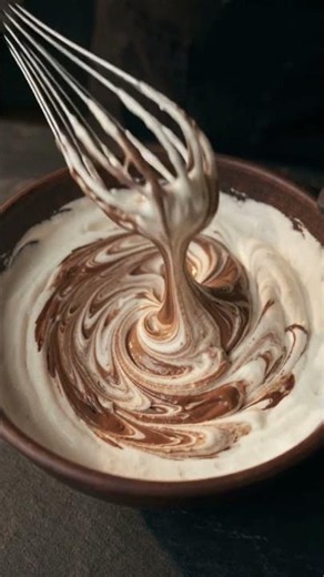 2-Ingredient Fluffy Chocolate Mousse! 🍫# #asmrfood #dessert