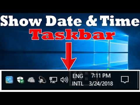 How to Show Time & Date on Windows 10/11 Taskbar (Easy Fix 2026)