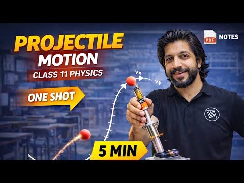 Projectile Motion Class 11 Physics | Complete Chapter in 5 Minutes | One Shot Revision