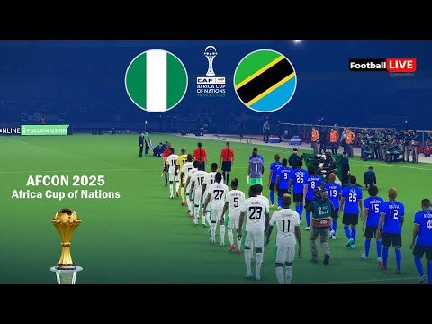 Nigeria vs Tanzania - Africa Cup of Nations 2025 AFCON | Full Match All Goals | Simulation PES
