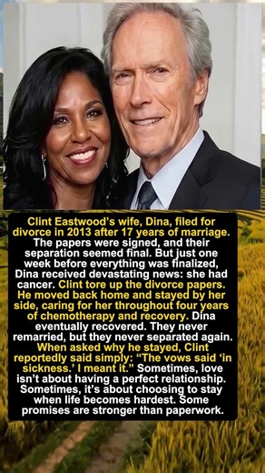 Clint Eastwood Tore Up the Divorce Papers When His Wife Got Cancer ❤️