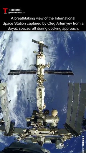 A breathtaking view of the International Space Station. #docking #spaceexploration #iss #new