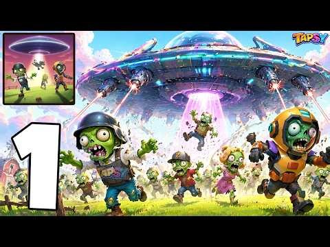 👽Aliens vs Zombies Gameplay Walkthrough Part 1 - Crazy Survival War (Android,iOS)