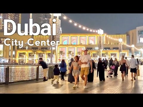 Dubai [4K] Amazing City center, Downtown Dubai Walking Tour 🇦🇪