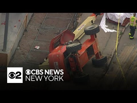 Truck flips at New Jersey construction site, killing 1