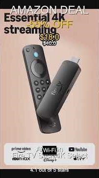 Stream in 4K with the new Amazon Fire TV Stick Select AI-powered search and free live TV