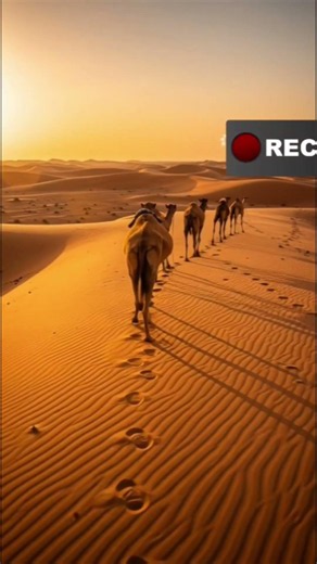 🐫 Stunning Camel Journey Across the Desert