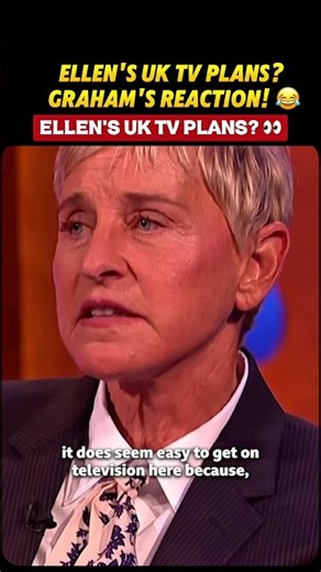 Ellen Misses TV! Graham Norton’s Hilarious Reaction to Her UK Plans 😂🇬🇧