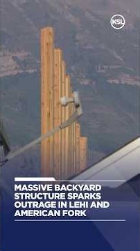 Massive backyard structure sparks outrage in Lehi and American Fork