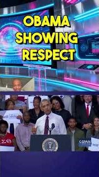 OBAMA RESPECTING HECKLER TRUMP CAN ONLY SCREAM