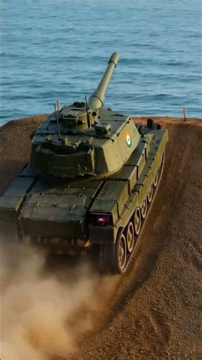 Massive Tank Jump Into Water! Indian Army's Unbelievable Power! #army #tank