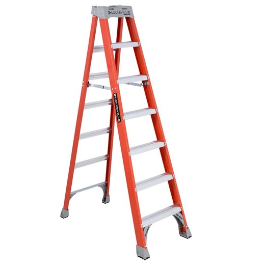 Reviews for Louisville Ladder 7 ft. Louisville FS1507 Fiberglass Step Ladder, Type IA, 300 lbs. Load Capacity | Pg 4 - The Home Depot
