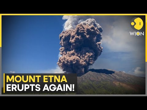 Mount Etna Eruption: Mount Etna Shrouds Sicilian Sky with Volcanic Ash | WION NEWS
