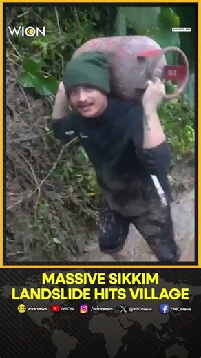 Sikkim Landslide Crisis: Families Relocated As Debris Damages Government Quarters | WION Shorts