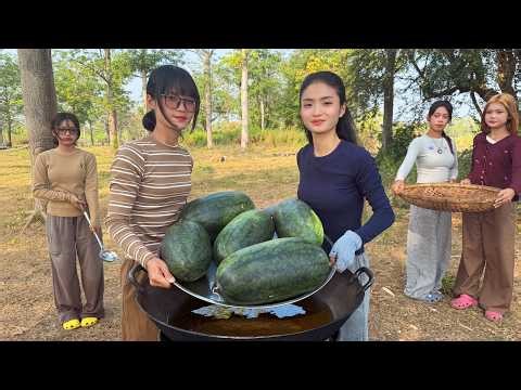 Amazing cooking deep fried watermelon recipe