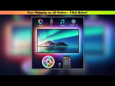 TV Backlight Music Sync USB Powered RGB LED Strip Light for 15 80 Inch TV Mirror PC Comfort Edition