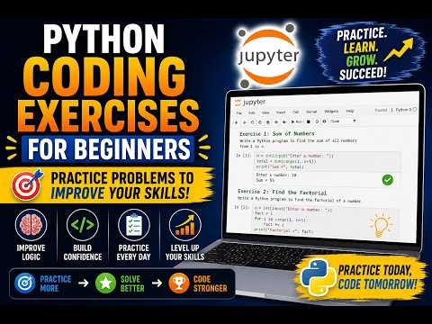 Python Coding Exercises for Beginners | Practice Problems to Improve Your Skills