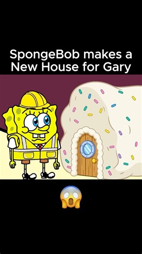 SpongeBob Makes a NEW House for Gary! 😱 Part 3 #spongebob #spongebobsquarepants #animation