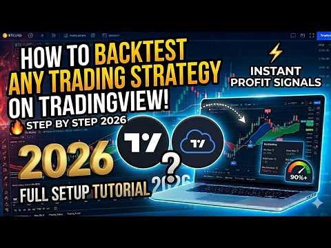How to Backtest Any Trading Strategy on TradingView! 🔥 Step by Step 2026