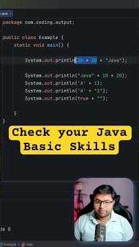 Check your java basics skill #coding #java