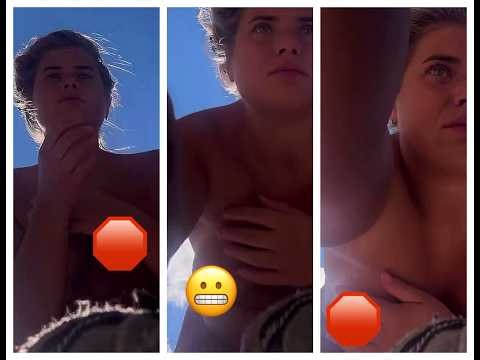 SUNBATHING LIVE 😱 | Wardrobe Malfunction Saat Ganti Posisi Duduk | Viral Siaran Langsung