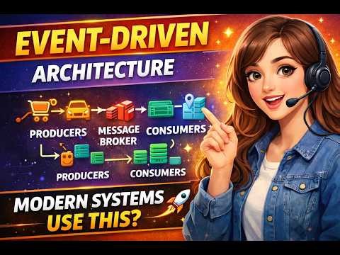 Event-Driven Architecture Explained 🚀 | How Modern Systems Scale in Real-Time (System Design)