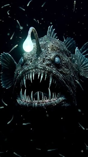 👹 This Deep-Sea Fish Looks Like a MONSTER! 😱 | Anglerfish #shorts #deepsea