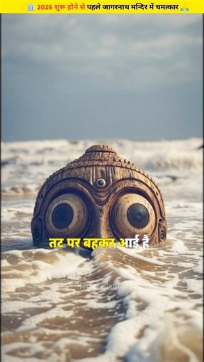 क्या यह कोई संकेत है? 😨 | उड़ीसा के समुद्र तट पर मिली भगवान जगन्नाथ की मूर्ति #shorts #jagarnath