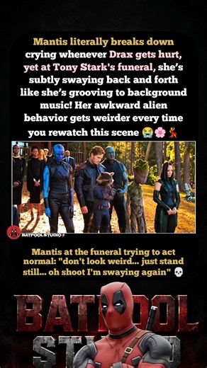 Mantis was so awkward at Tony's funeral! 😭💀 #shorts #shortsfeed #marvel #dc #edit