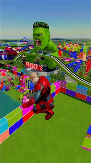 Monster Lightning McQueen Colorful Small to Giant Cars vs Butcher Bollards Crashes #348