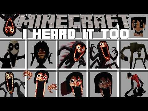 Minecraft I HEARD IT TOO MOD / I HEARD IT TOO SCARY MOD! (Minecraft Mods)