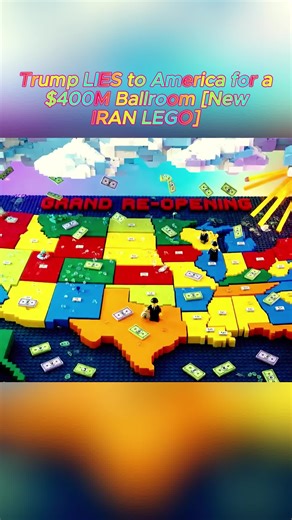 Trump LIES to America for a $400M Ballroom [New IRAN LEGO] #iranwar #lego #trump
