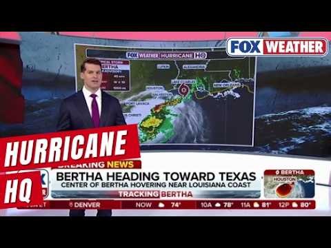 Bertha Continues West After Hitting Louisiana, With Second And Final Landfall Expected In Texas