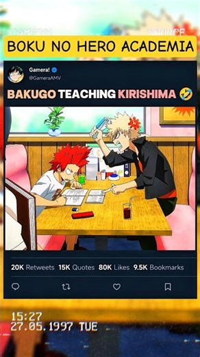 BAKUGO TEACHING KIRISHIMA 🤣☠️ | #myheroacademia #edit #mha #amv #anime