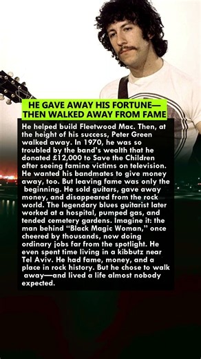 HE GAVE AWAY HIS FORTUNE—THEN WALKED AWAY FROM FAME