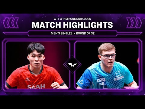 Jang Woojin vs Alexis Lebrun | MS R32 | WTT Champions Doha 2026