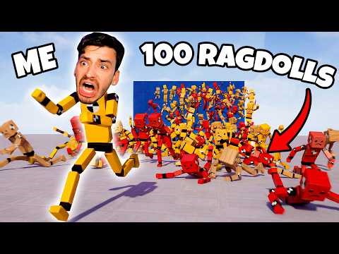 Me vs. 100 RAGDOLLS.. (Fun With Ragdolls Plus)