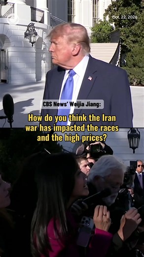 When asked by @Weijia Jiang how the Iran war has impacted the midterm races, President Trump said that even though some people are against the war,